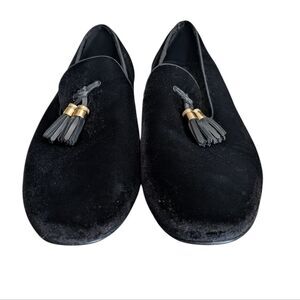 ZARA Men’s Velvet Black Tassel Loafers 9